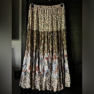 Spring Floral Maxi Skirt